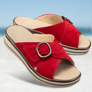 Chaussures de confort Helvesko : modle Anette, rouge