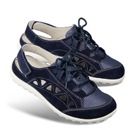 Chaussures de confort Helvesko : modle Bila, bleu fonc