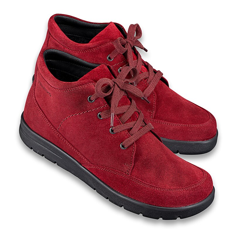 Chaussures de confort Helvesko : mod�le Leira, bordeaux