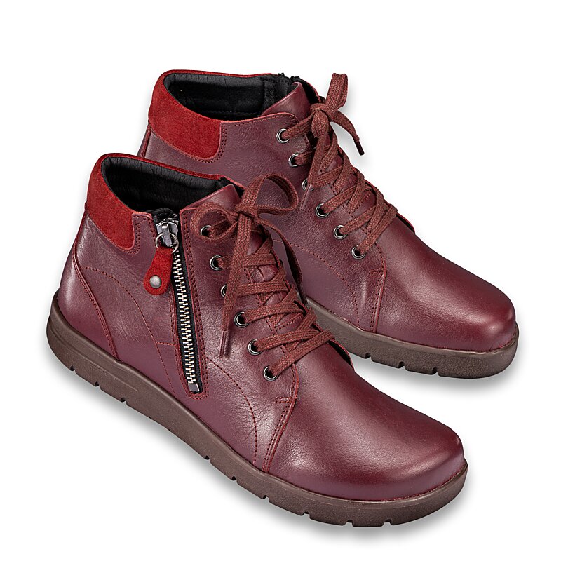 Chaussures de confort Helvesko : mod�le Sula, bordeaux