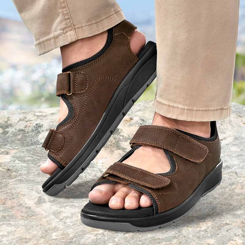 Chaussures de confort Helvesko : modle Nikolai Yak, marron fonc Image 2