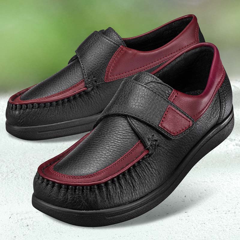 Chaussure confort dansko : VARIO ELK, noir/bordeaux