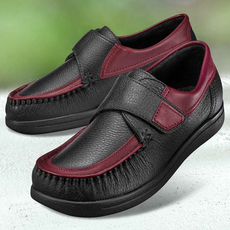 Chaussures de confort dansko : modle Vario Elk, noir/bordeaux