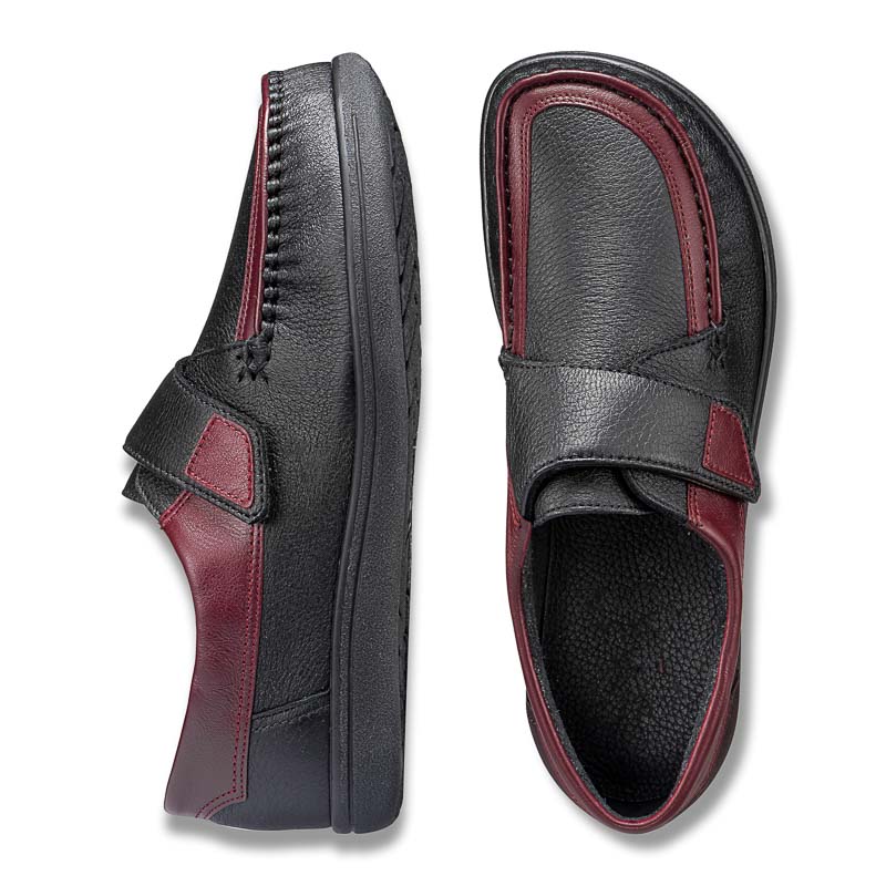 Chaussure confort dansko : VARIO ELK, noir/bordeaux Image 2