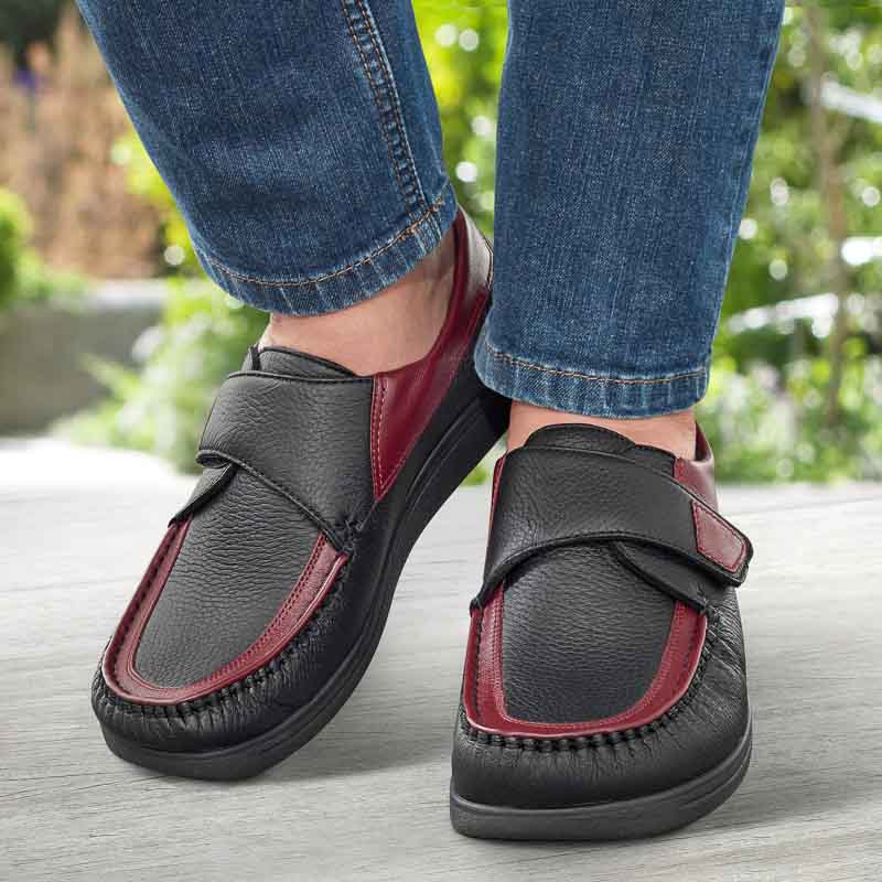 Chaussure confort dansko : VARIO ELK, noir/bordeaux Image 4