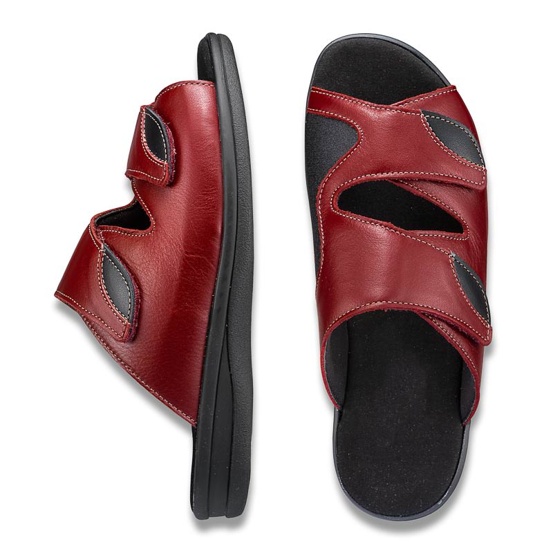 Chaussures de confort LadySko : modle Dina, rouge Image 2