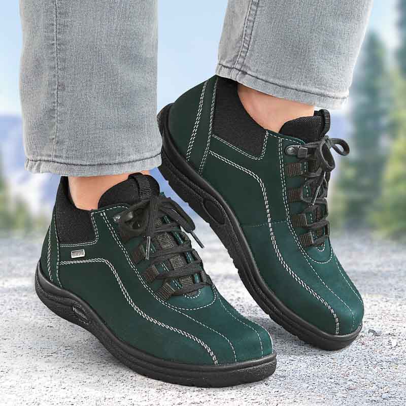 Chaussures de confort Helvesko : modèle Athen, vert foncé Image 3