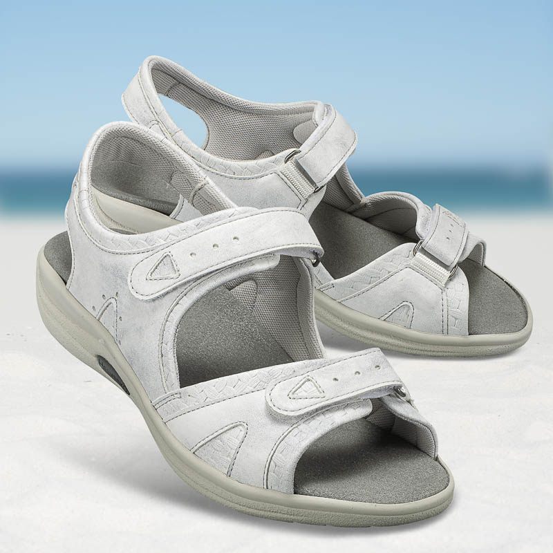 Chaussures de confort Helvesko : modle Sabrina, gris glacier