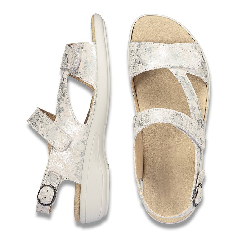 Chaussures de confort LadySko : modle Selina, blanc/argent Image 2