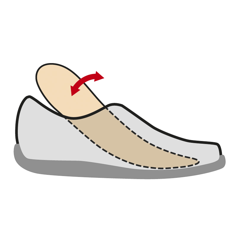 Chaussures de confort LadySko : modle Selina, blanc/argent Image 4