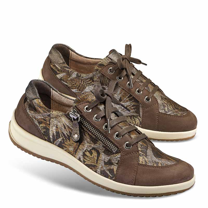 Chaussure confort Helvesko : VERENA, marron (cuir nubuck)