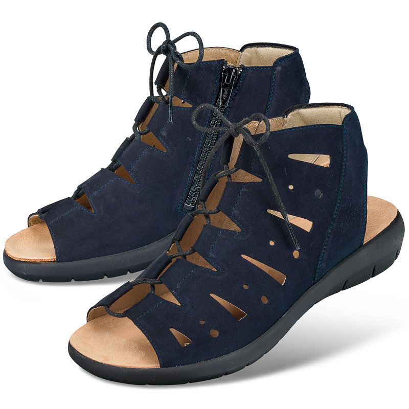 Chaussures de confort Helvesko : modle Aurora, bleu fonc