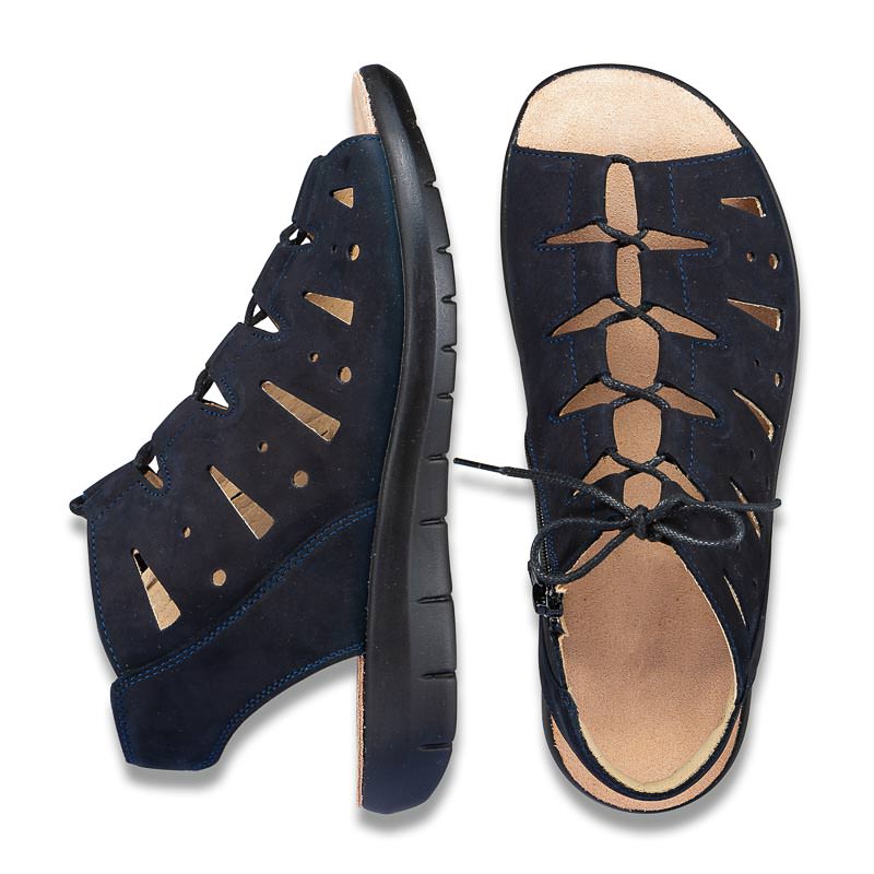 Chaussures de confort Helvesko : modle Aurora, bleu fonc Image 2