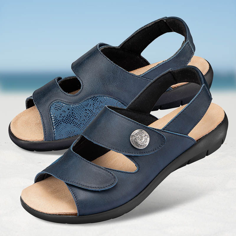 Chaussure confort Helvesko : BEA, bleu fonc