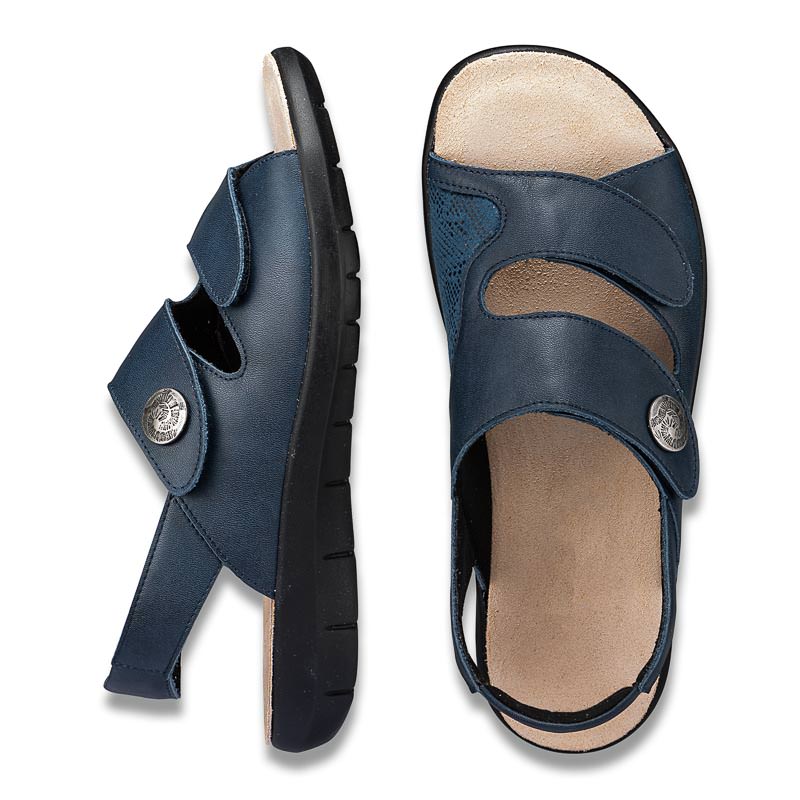 Chaussure confort Helvesko : BEA, bleu fonc Image 2