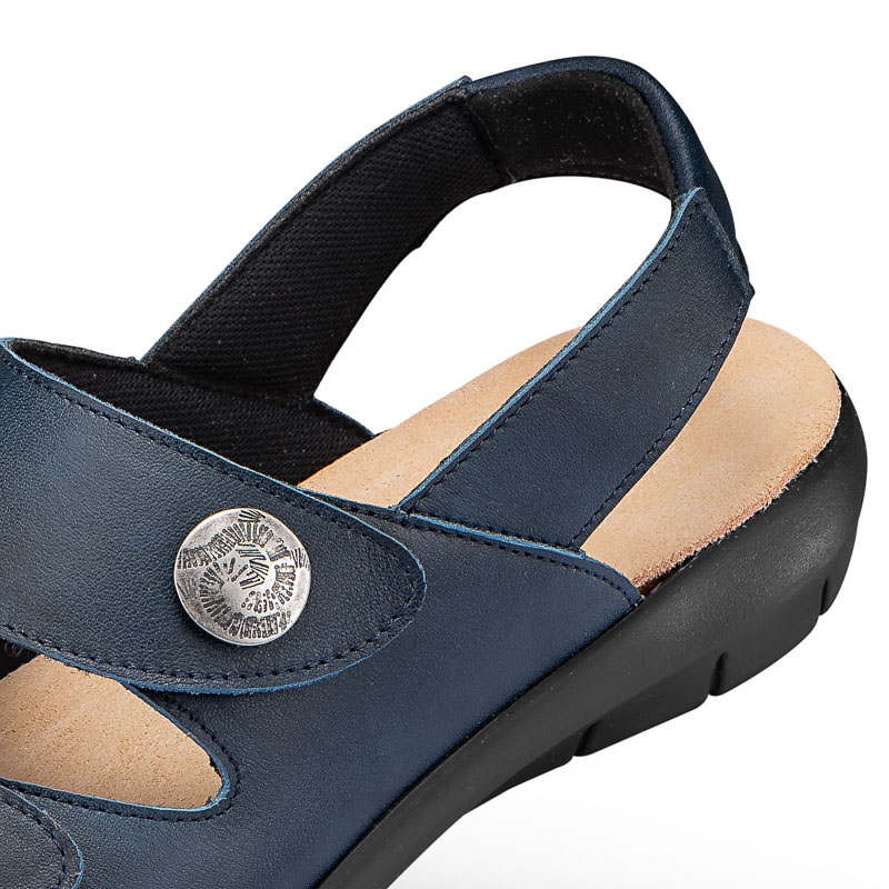 Chaussures de confort Helvesko : modle Bea, bleu fonc Image 3