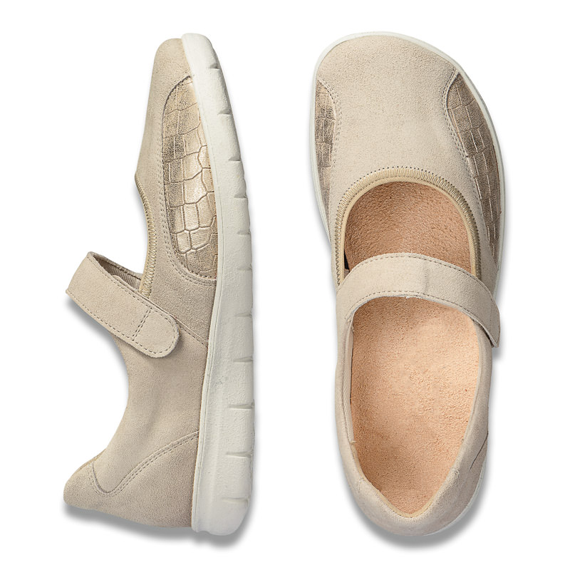 Chaussures de confort Helvesko : modle Bettina, beige Image 2