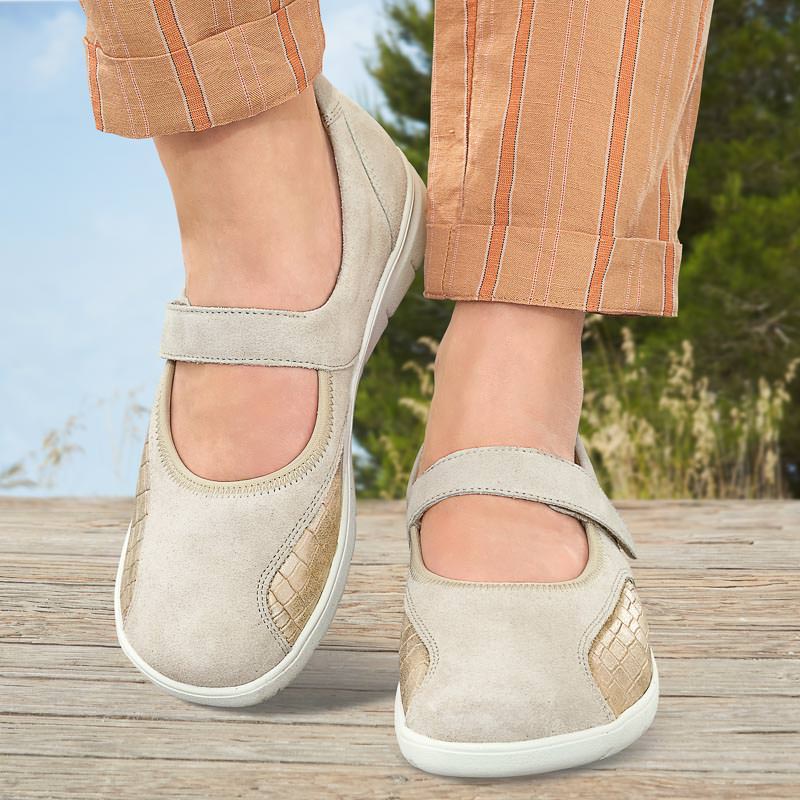 Chaussures de confort Helvesko : modle Bettina, beige Image 3