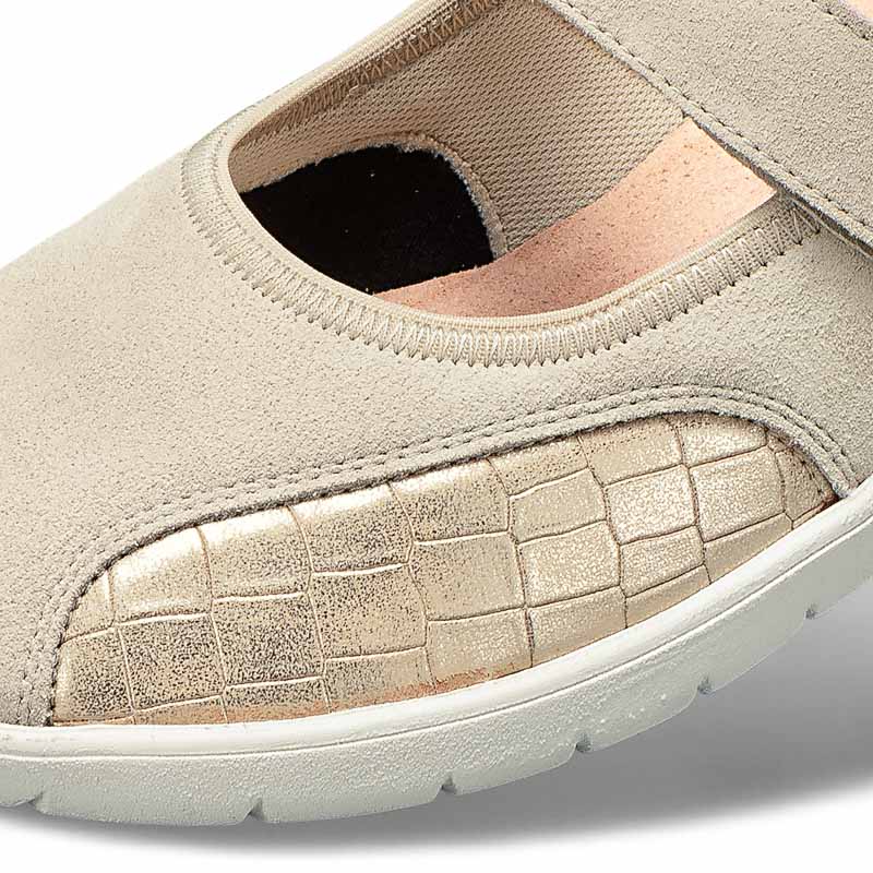 Chaussure confort Helvesko : BETTINA, beige Image 4