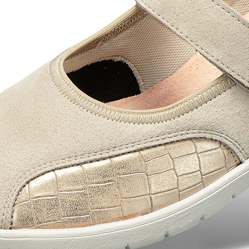 Chaussures de confort Helvesko : modle Bettina, beige Image 4