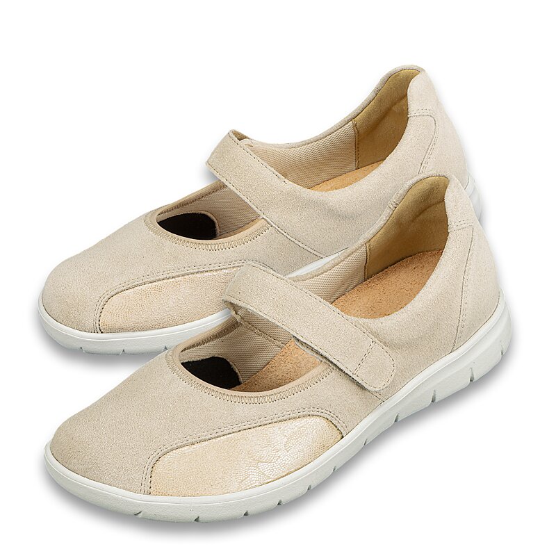 Chaussures de confort Helvesko : mod�le Bettina, beige