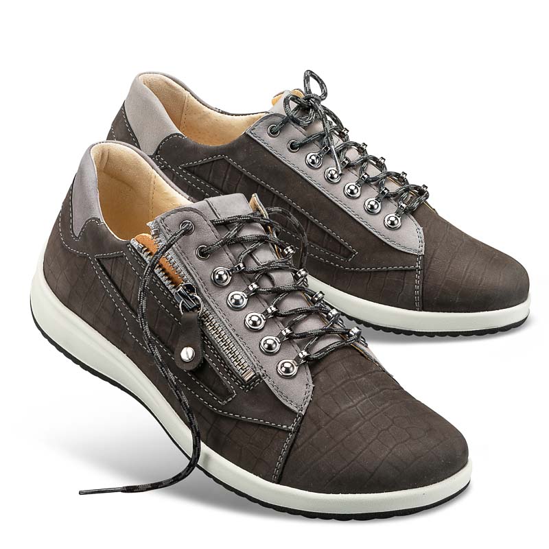 Chaussure confort Helvesko : TINI, gris