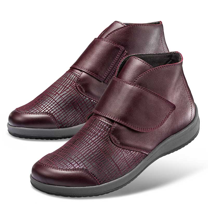 Chaussures de confort Helvesko : modle Esther, bordeaux