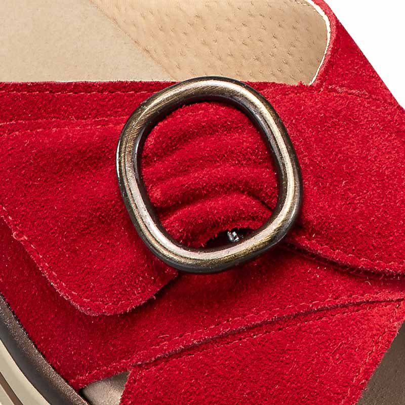 Chaussures de confort Helvesko : modèle Anette, rouge Image 3