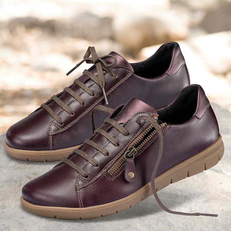 Chaussure confort Helvesko : MAXI, aubergine