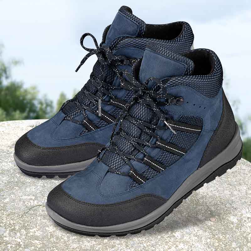 Chaussures de confort Helvesko : modle Journey Lady, bleu fonc