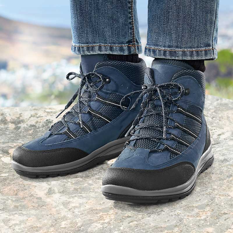 Chaussures de confort Helvesko : modle Journey Lady, bleu fonc Image 3