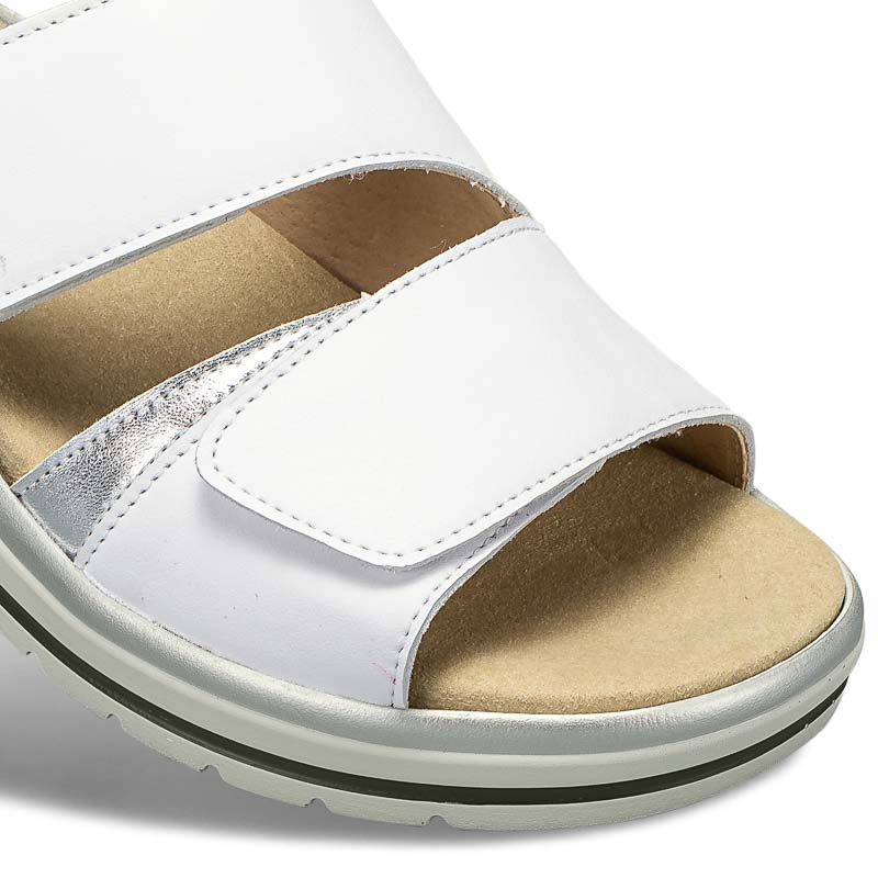 Chaussures de confort Helvesko : modèle Bonnie, blanc Image 3