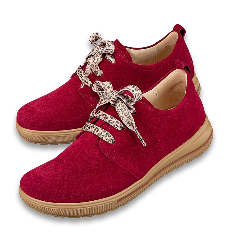 Chaussures de confort Helvesko : mod�le Nicole, rouge
