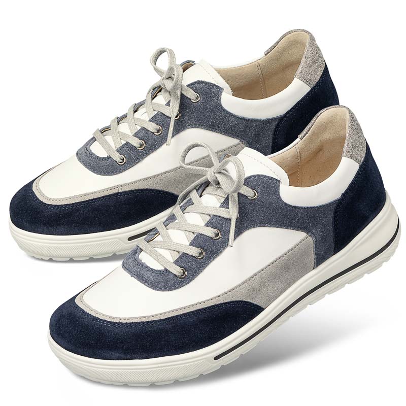 Chaussure confort Helvesko : INDRA, bleu/blanc