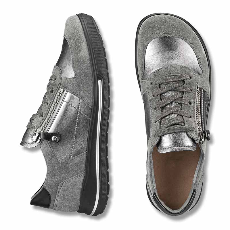Chaussures de confort Helvesko : modle Heather, gris/argent Image 2