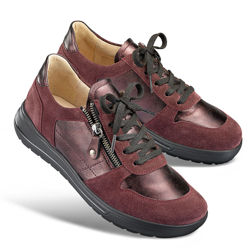Chaussures de confort Helvesko : mod�le Heather, bordeaux