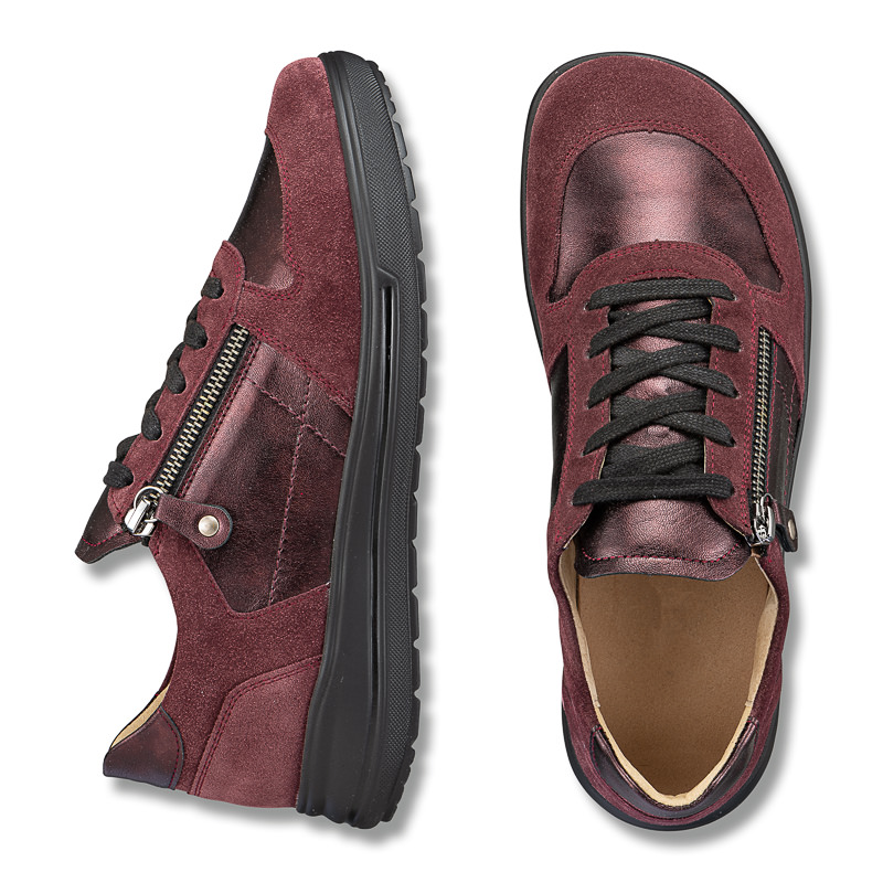 Chaussures de confort Helvesko : mod�le Heather, bordeaux Image 2