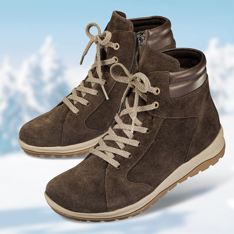 Chaussures de confort Helvesko : modle Merle, marron