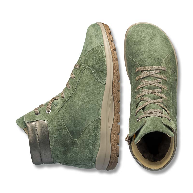Chaussures de confort Helvesko : modle Merle, olive Image 2