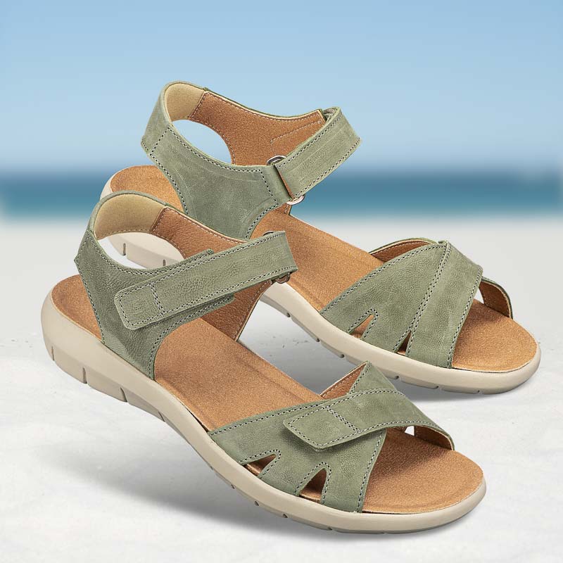 Chaussures de confort Helvesko : mod�le Janiena, olive