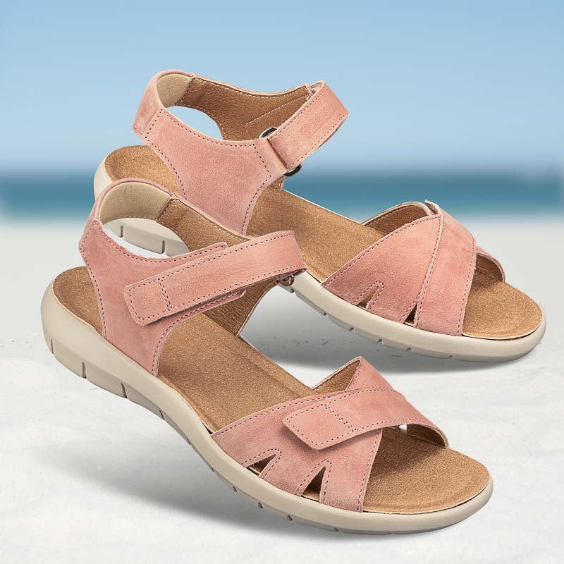 Chaussures de confort Helvesko : mod�le Janiena, vieux rose