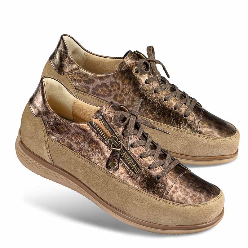 Chaussures de confort Helvesko : modle Lina, bronze
