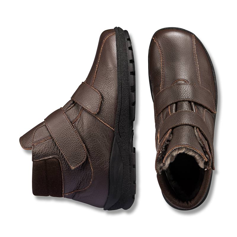 Chaussures de confort Helvesko : modèle Richard, marron Image 2