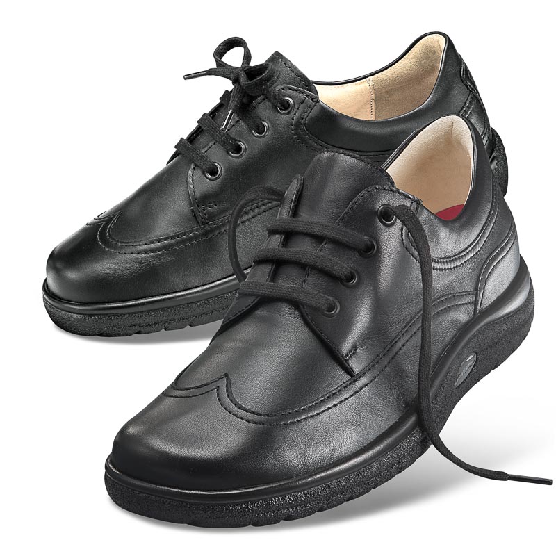 Chaussures de confort Helvesko : modèle Douglas, noir