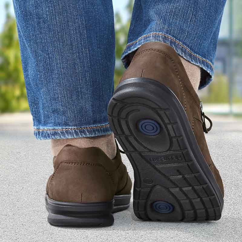 Chaussures de confort Helvesko : modle Benno, marron fonc Image 4