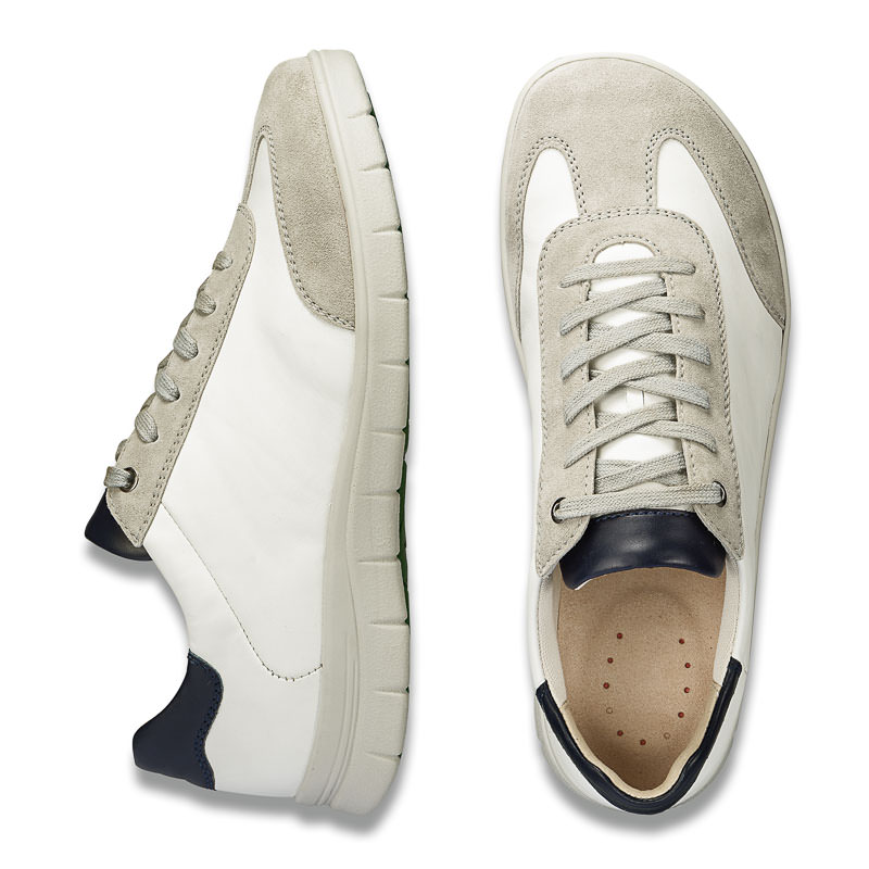 Chaussures de confort Helvesko : modèle Axel, blanc/beige Image 2