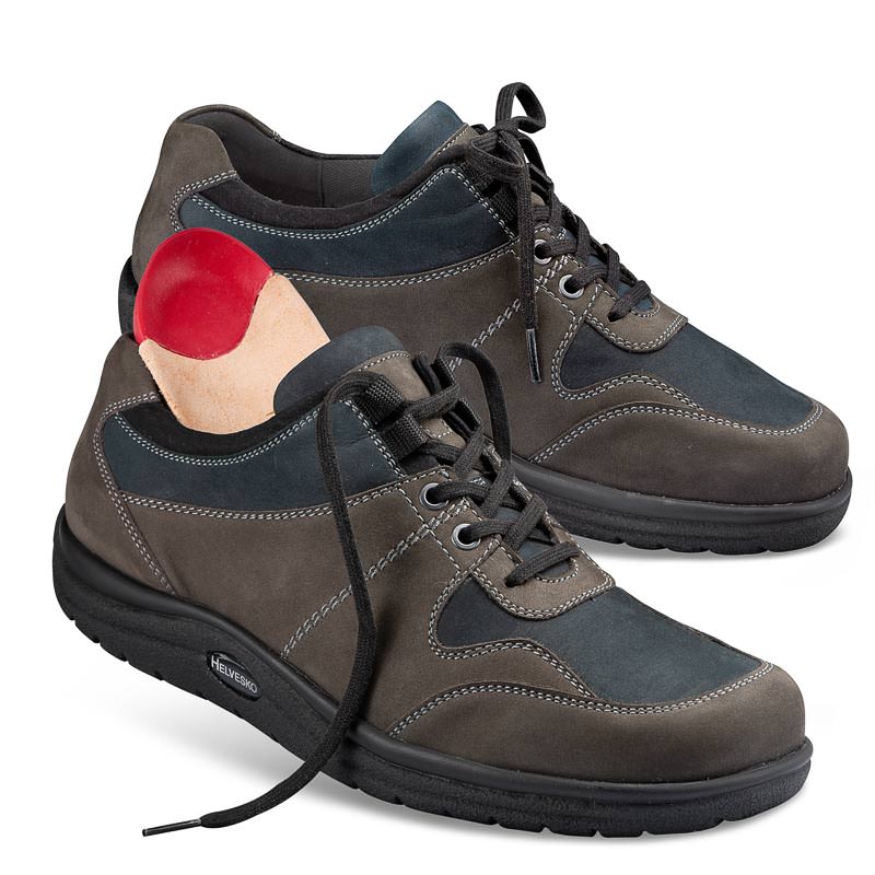 Chaussure confort Helvesko : ERIK, gris/bleu