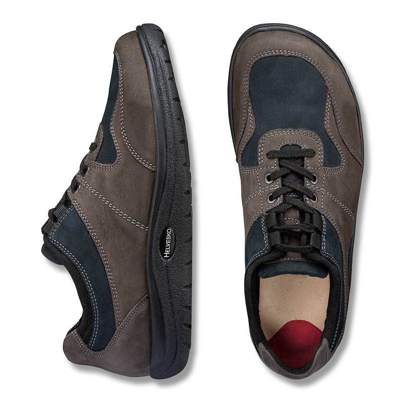 Chaussures de confort Helvesko : modèle Erik, gris/bleu Image 2