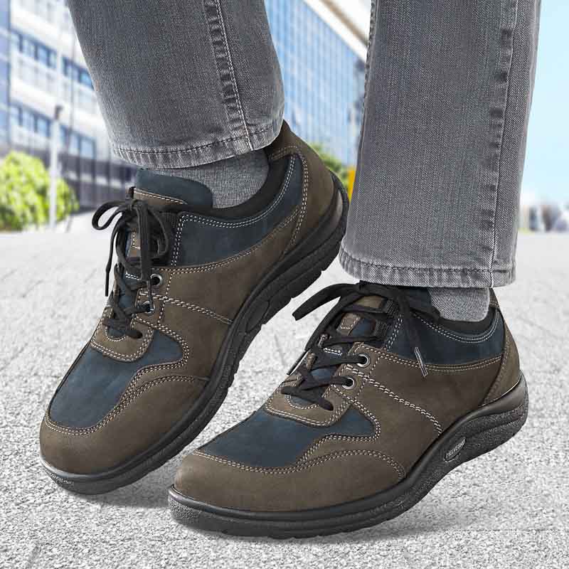 Chaussure confort Helvesko : ERIK, gris/bleu Image 3