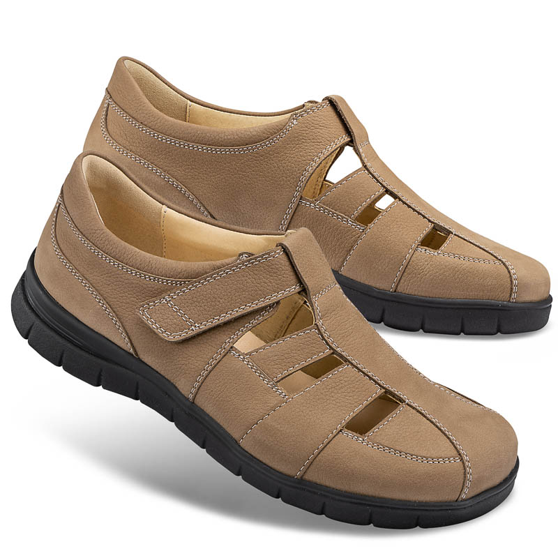 Chaussures de confort Helvesko : modle Paulo, terre